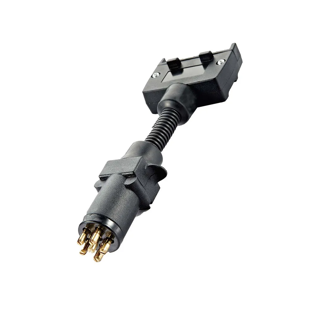 TM7045<br />7P flat plug to 6P round<br /> small socket