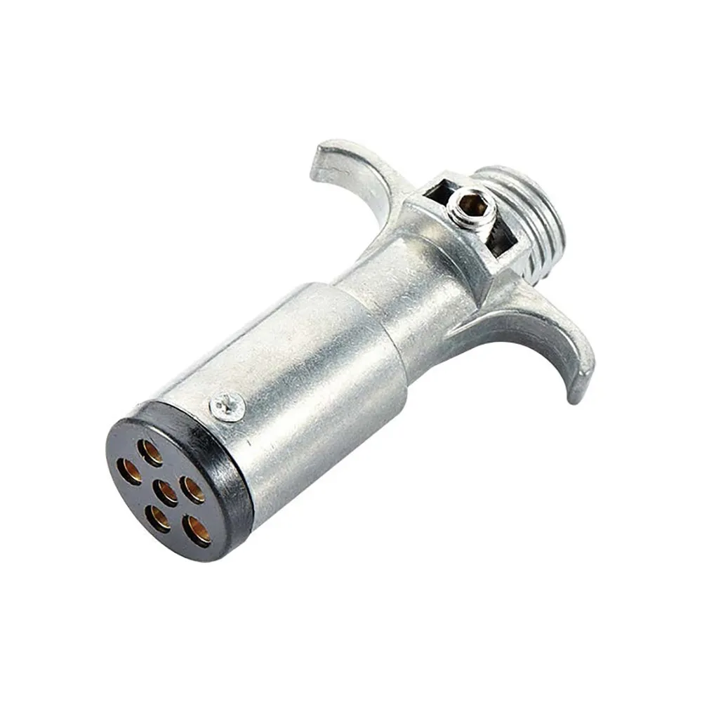 TM8031<br />6 way Round plug, Alu/Zinc